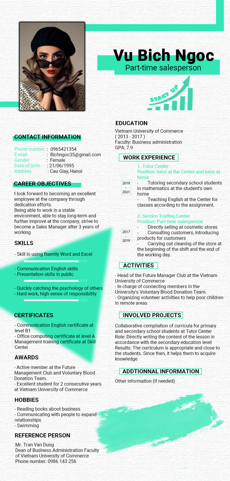 CV cho sinh viên mới ra trường